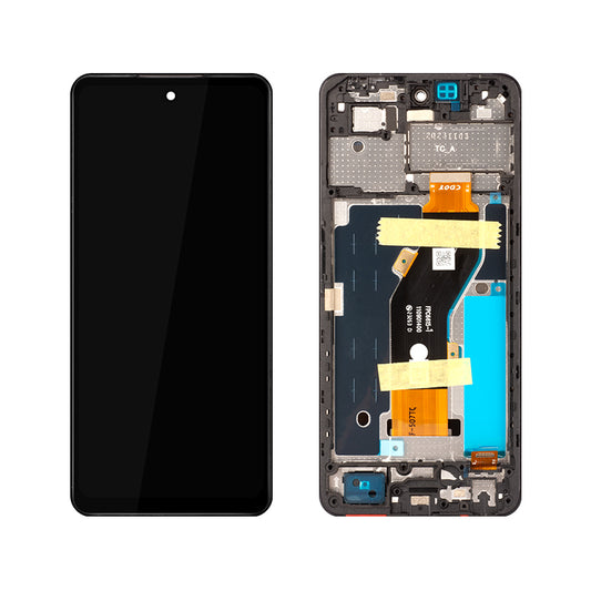 Display for INFINIX Smart 8 LCD Touch Screen Digitizer Replacement with Frame X6525