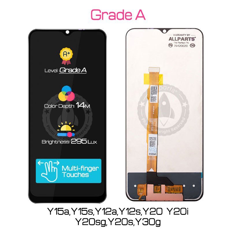 6.51 Inch Display For Vivo Y20 Y20i Y20sg Y20s Y30 Standard Y30g Y12a Y12s 2021 Y15a Y15s Lcd Touch Screen Digitizer Replacement