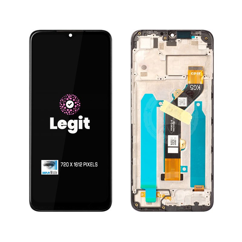 Display For Infinix Smart 6 / X6511 / X6511b Lcd Touch Screen Digitizer Replacement with Frame