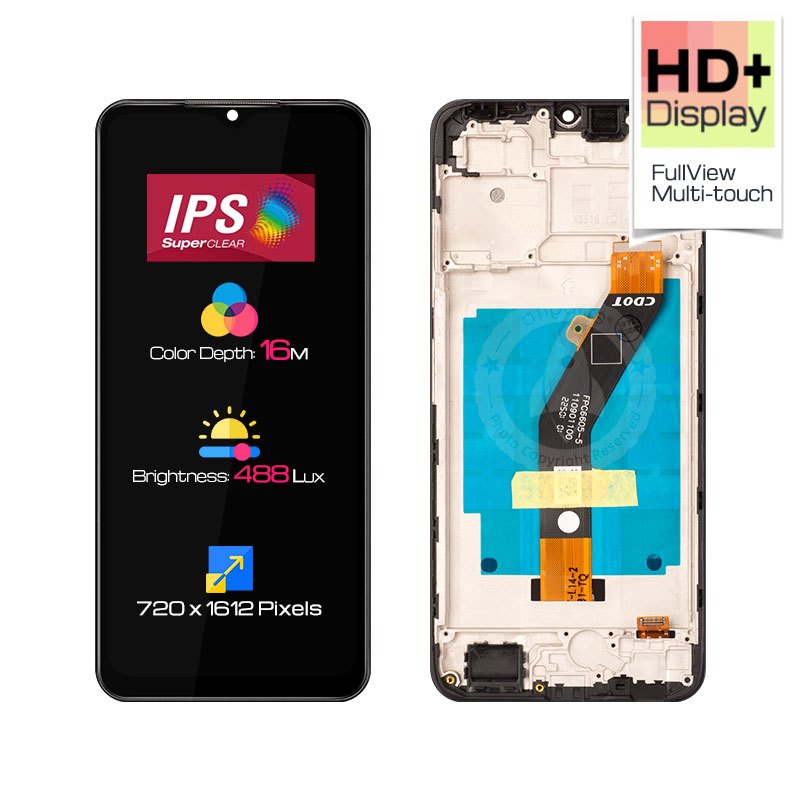 Display for Infinix Smart 7 HD X6515 X6516 LCD Touch Screen Digitizer Replacement with Frame