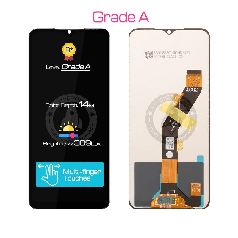 Display for iTEL S23 S665L LCD Touch Screen Digitizer Replacement